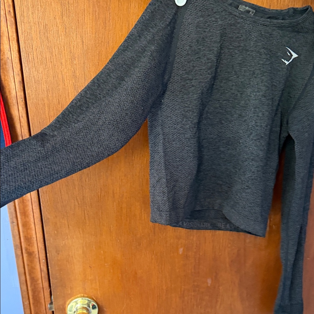 Gymshark Gray Long Sleeve Top - Picture 2 of 4
